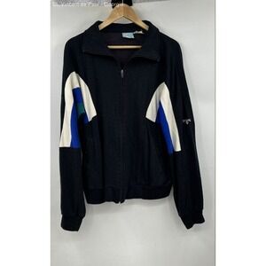 Spalding Full Zip‎ Track Jacket Men's Large Vintage 90s Black